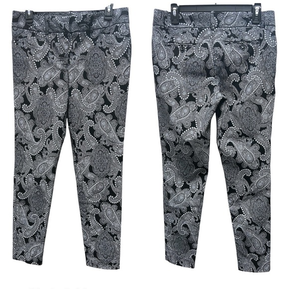 The Limited Pants - The Limited Black and White Paisley Print Pants, Women’s Size 6, EUC